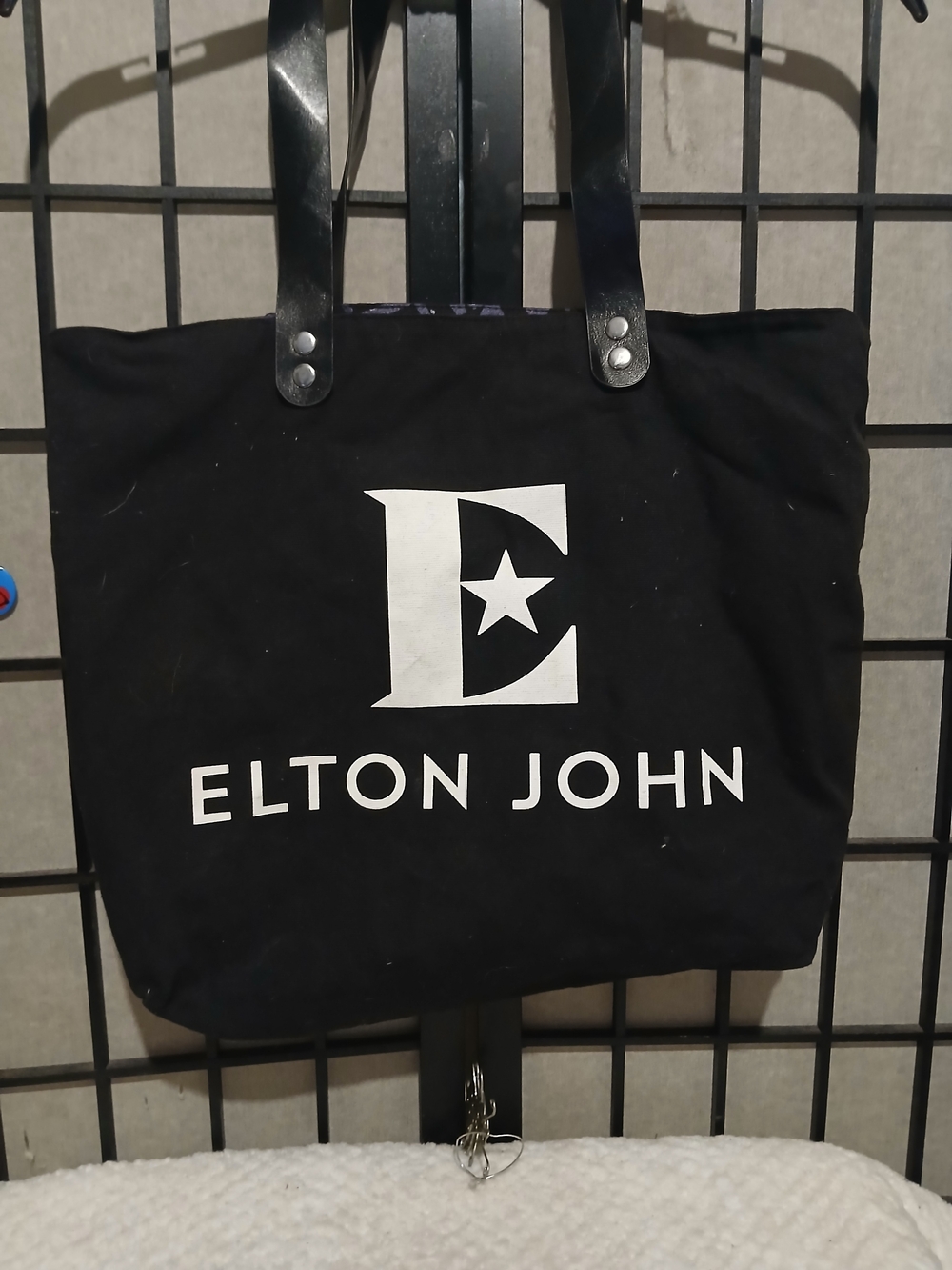 Black Logo Canvas Tote